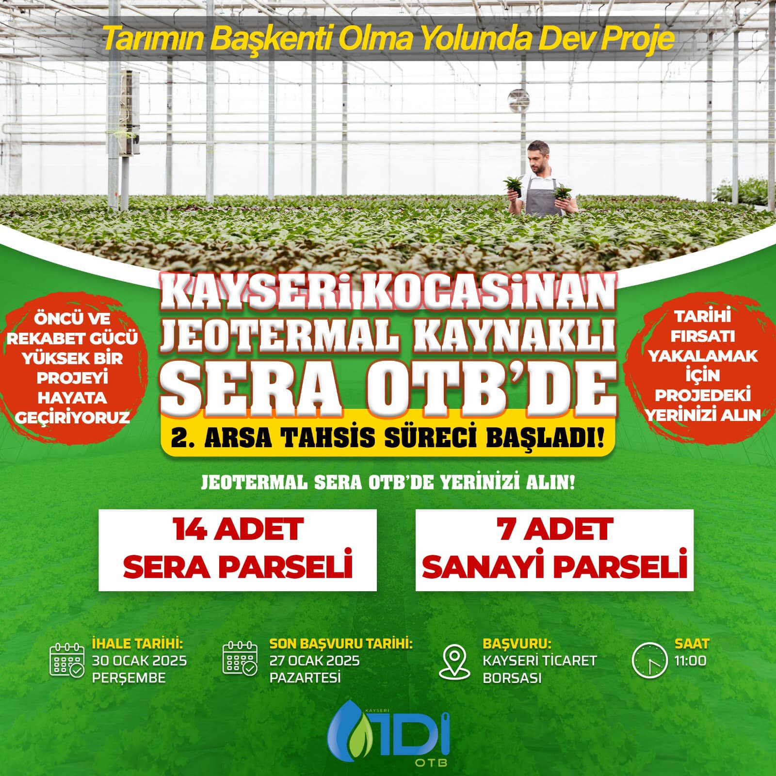 TDİOTB İhale İlanı TDİOTB İhale İlanı